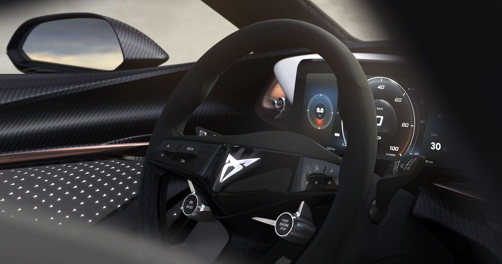 Cupra avaldas foto oma elektriauto sisemusest